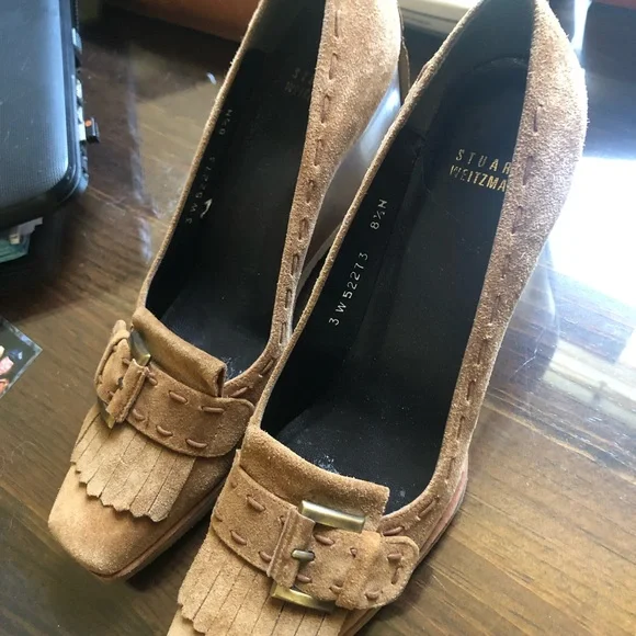 Stuart Weitzman Brown suede wedges - Picture 5 of 9
